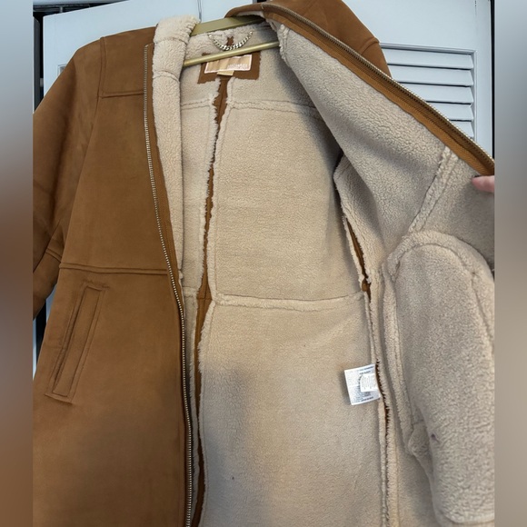 Michael Kors Faux Suede/Shearling Coat - Picture 3 of 8